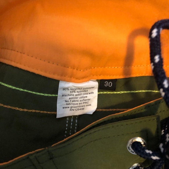 Greenlines Boardshorts 17" Retro Stretch 30W - Picture 3 of 3